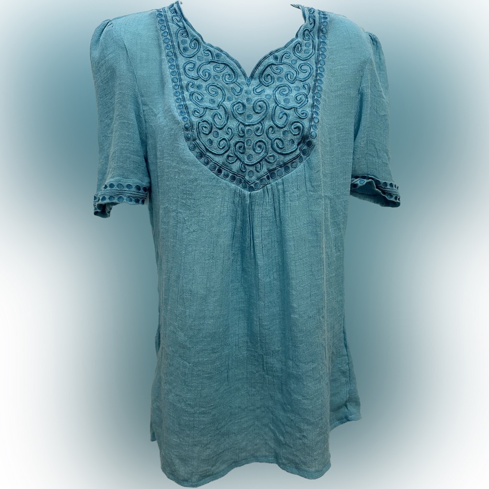 BFA Classics Blue Top Size Small